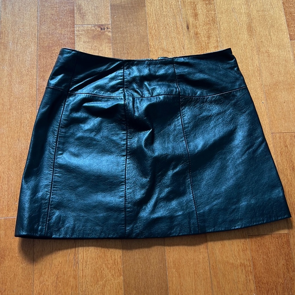 Black Leather Skirt